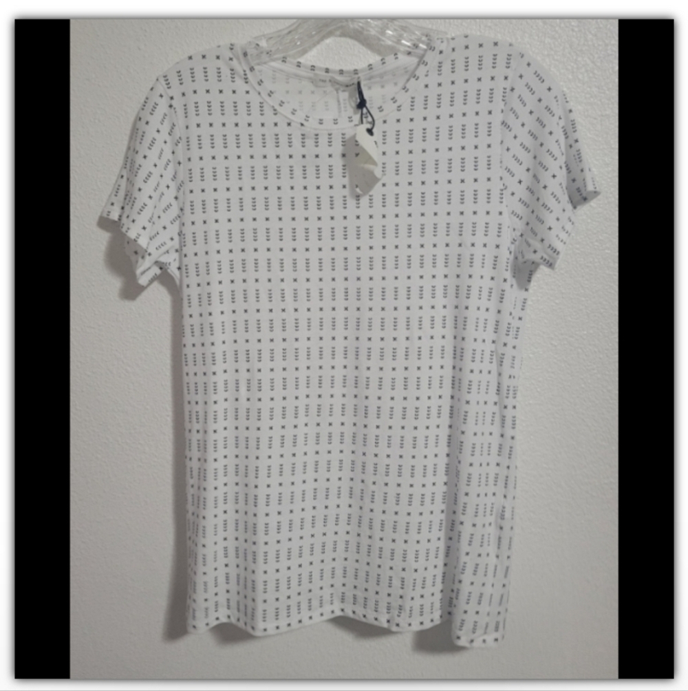 NWT Rag & Bone white printed top size Small